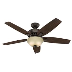 Hunter Fan Company, 53311, 52 inch Newsome Premier Bronze Ceiling Fan with LED Light Kit and Pull for $176 Hunter Fan Company, 53311, 52 inch Newsome Premier Bronze Ceiling Fan with LED Light Kit and Pull for $176