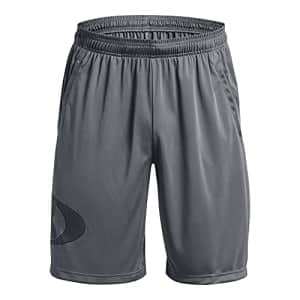 Under Armour Men's Tech Lockertag Shorts, Pitch Gray (012)/Black, Medium for $12