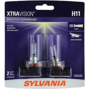 Osram Sylvania H11 XtraVision Halogen Headlight Bulb 2-Pack for $15 Osram Sylvania H11 XtraVision Halogen Headlight Bulb 2-Pack for $15