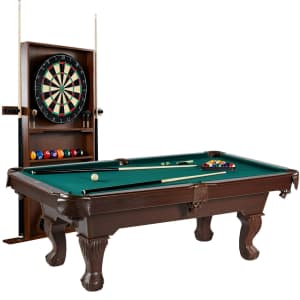 Barrington 90" Pool Table w/ Cue Rack & Dartboard for $399