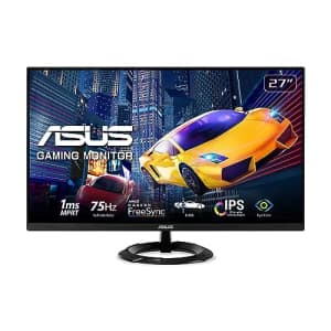 ASUS 27 1080P Gaming Monitor (VZ279QG1R) - Full HD, IPS, 75Hz, 1ms, Extreme Low Motion Blur, for $151