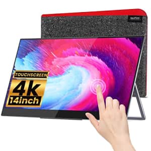 InnoView Portable Monitor 4K Touchscreen - 14 Inch Auto-Rotating FreeSync Touch Screen Monitor, for $300