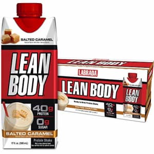 Labrada Nutrition Lean Body Ready-to-Drink Salted Caramel Protein Shake, 40g Protein, Whey Blend, 0 Sugar, Gluten for $42