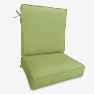 BrylaneHome 2-Section Deep Seating Cushion Patio Chair Thick Padding, Willow Green for $162