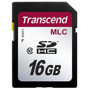 Transcend 16GB SDHC CLASS10 Card (MLC), Bulk for $19