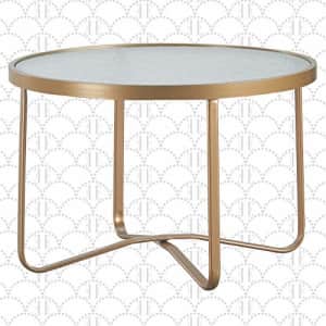 Elle Decor Mirabelle Modern Outdoor Patio Modular Furniture Collection, White or Gold Frame, Coffee for $53