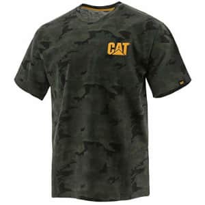 Caterpillar Men's Big Trademark T-Shirt (Regular and Big & Tall Sizes), Night camo, Large Tall for $22