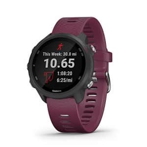 Garmin Forerunner 245, GPS Running Smartwatch with Advanced Dynamics, Berry for $218