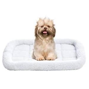 Amazon Basics Faux Sherpa Padded Bolster Dog & Pet Bed for $10