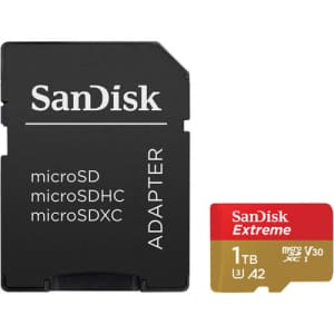 SanDisk Extreme 1TB microSDXC Memory Card w/ Adapter for $90