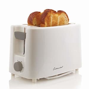 Continental Electric CE-TT011 Electric Toaster, 2 Slice, White for $25