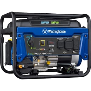 Westinghouse 4650 Peak Watt Dual Fuel Portable Generator for $379
