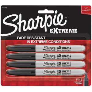 Sharpie Extreme Permanent Markers 4-Pack for $9