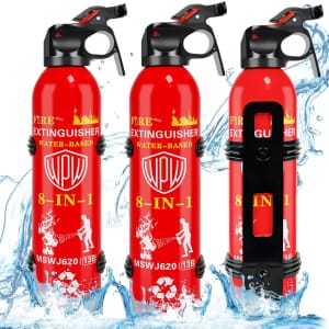 Portable Water-Based Fire Extinguisher 3-Pack for $24