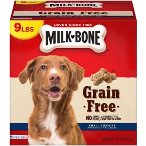 Milk-Bone 9-lb. Grain Free Dog Biscuits Box for $11