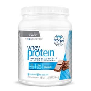 21st Century Renourish Wellness Protein Powder, Chocolate, 1 Pound (27850) for $27