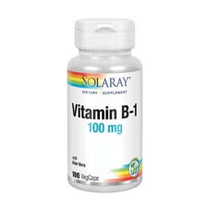 Solaray Vitamin B-1 100 mg | Healthy Energy Metabolism, Skin, Brain, Heart & Nervous System Support for $9
