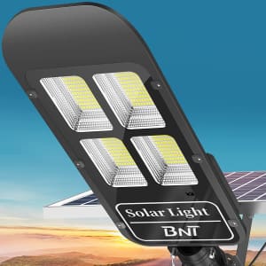 BNT 1,800W Solar Street Light 2-Pack for $160