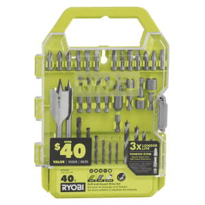 Ryobi 40-Piece Drill and Impact Drive Kit for $10