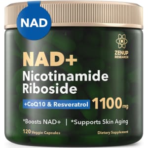 ZenUP NAD+ Liposomal Nicotinamide Riboside with Resveratrol for $18