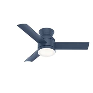 Hunter Dublin Low Profile Indoor Ceiling Fan with LED Light and Remote Control, 44", Indigo Blue for $270