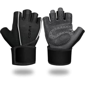 Cofit Workout Gloves with Wrist Strap Support for $10
