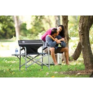 Coleman Portable Camping Chair with Side Table & Cup Holder, Lightweight Folding Deck Chair with for $59