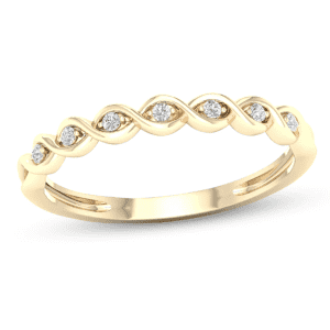 Kay 1/15-TCW Lab-Created Diamond Anniversary Band in 10K Gold for $100