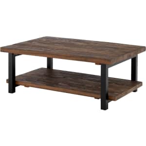 Alaterre Furniture Pomona Industrial Metal & Wood Coffee Table for $209 Alaterre Furniture Pomona Industrial Metal & Wood Coffee Table for $209