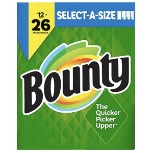 Bounty Select-A-Size Big Roll Paper Towels 12-Pack for $18 for members Bounty Select-A-Size Big Roll Paper Towels 12-Pack for $18 for members