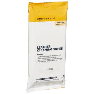 AmazonCommercial Leather Cleaning Wipes 30-Count 4-Pack for $5