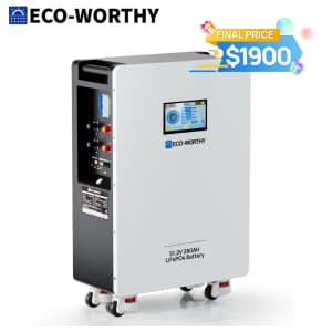 Eco-Worthy 48V 280AH LiFePO4 Vertical Standing Backup Battery for $1,900