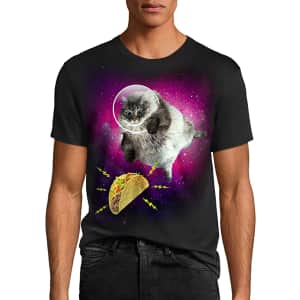Hanes Men's Taco Cat T-Shirt for $12
