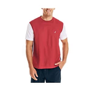 Nautica Men's Navtech Sustainably Crafted T-Shirt, Cerise, Medium for $18
