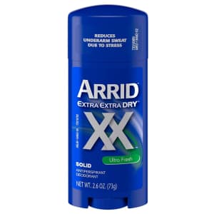 Arrid XX Extra Extra Dry Solid Antiperspirant Deodorant for $1.29 via Sub & Save