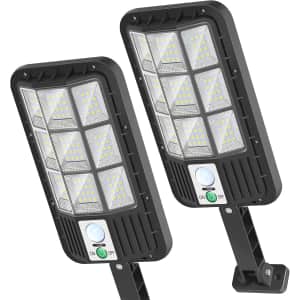 OKPRO Outdoor Motion Sensor Solar Light 2-Pack for $28