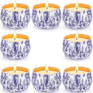 Arosky Citronella Scented Candle 8-Pack for $12 Arosky Citronella Scented Candle 8-Pack for $12