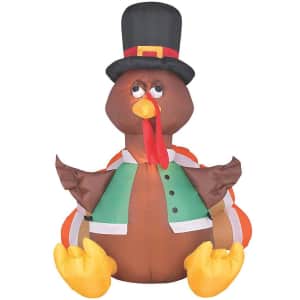 Gemmy 4-Foot Airblown Inflatable Happy Turkey for $30