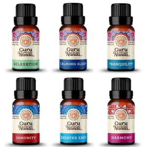 GuruNanda Top 6 Blends Essential Oil Set for $12 GuruNanda Top 6 Blends Essential Oil Set for $12