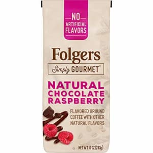 Folgers Simply Gourmet Natural Chocolate Raspberry Flavored Ground Coffee, 10 Ounces for $23