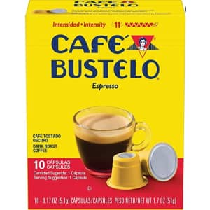 Cafe Bustelo Espresso Dark Roast Coffee Capsule 40-Pack for $16 via Sub. & Save