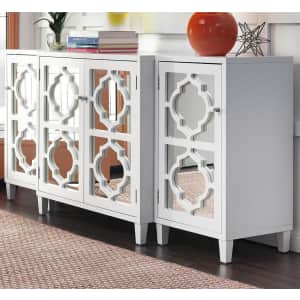 Home Decorators Collection Reflections Mirrored Console Table 3-Piece Set for $379 Home Decorators Collection Reflections Mirrored Console Table 3-Piece Set for $379