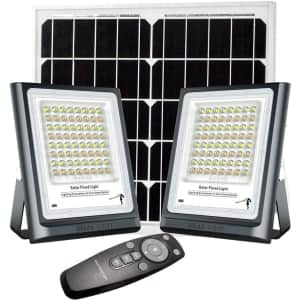X-Harmo LED Solar Flood Light 2-Pack for $34 X-Harmo LED Solar Flood Light 2-Pack for $34