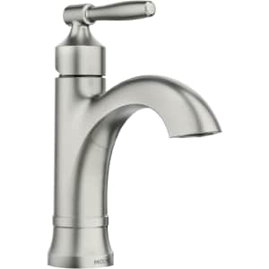 Moen Halle Spot Resist One-Handle Bathroom Sink Faucet for $77