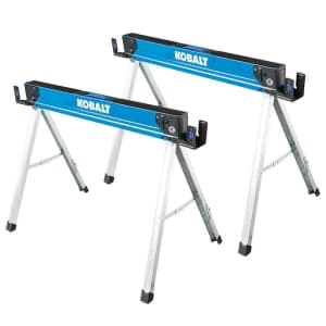 Kobalt 43" x 30" Steel Saw Horse 2-Pack for $50 Kobalt 43" x 30" Steel Saw Horse 2-Pack for $50
