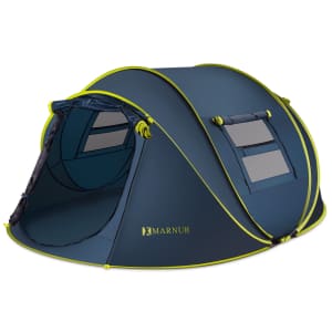 Marnur Instant Tent 4-Person Camping Tent for $53 Marnur Instant Tent 4-Person Camping Tent for $53