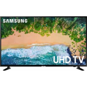 Samsung 50" 4K HDR LED UHD Smart Tizen TV for $300