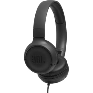 JBL TUNE 500 Wired On-Ear Headphones for $25