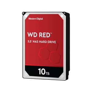 WD Red 10TB SATA 6Gbps 3.5" NAS Internal Hard Drive for $189