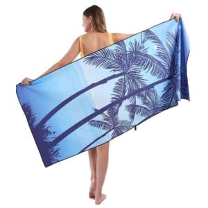 Extra Long Sand-Proof Microfiber Beach Towel for $8
